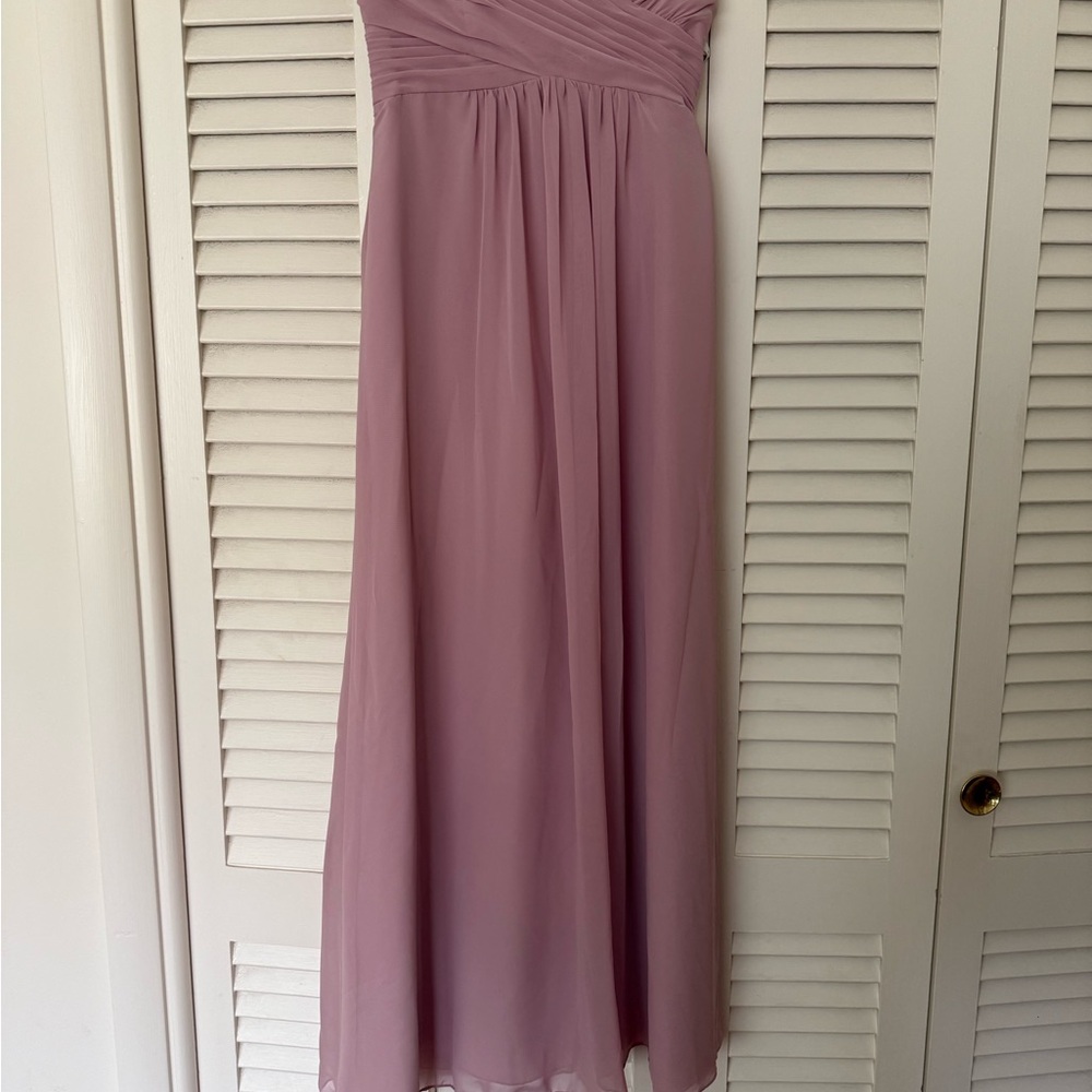 Alfred Angelo Strapless vintage rose floor length A line Gown